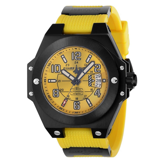 Chase Durer Conquest Automatic Men's Watch - 48mm, Yellow, Black